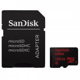 SanDisk Ultra Android microSDXC 128GB bis zu 48 MB/Sek, Class 10 Speicherkarte + SD-Adapter